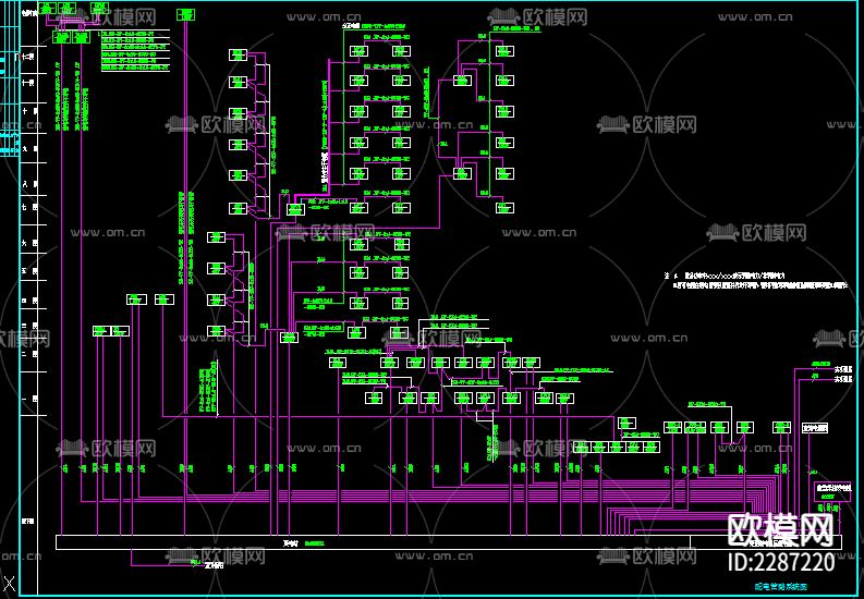 某宾馆电气CAD施工图下载（渲染图5）