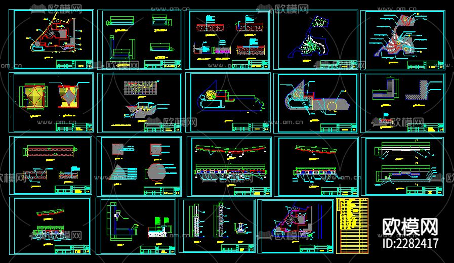 幼儿园景观规划cad施工图下载