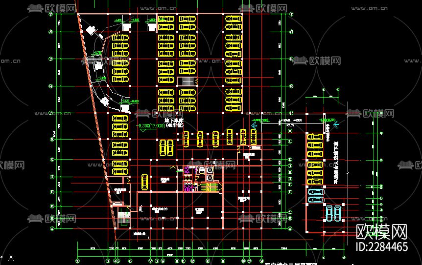 高层写字楼建筑cad施工图下载（渲染图5）