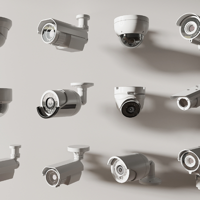  现代监控摄像头su模型 