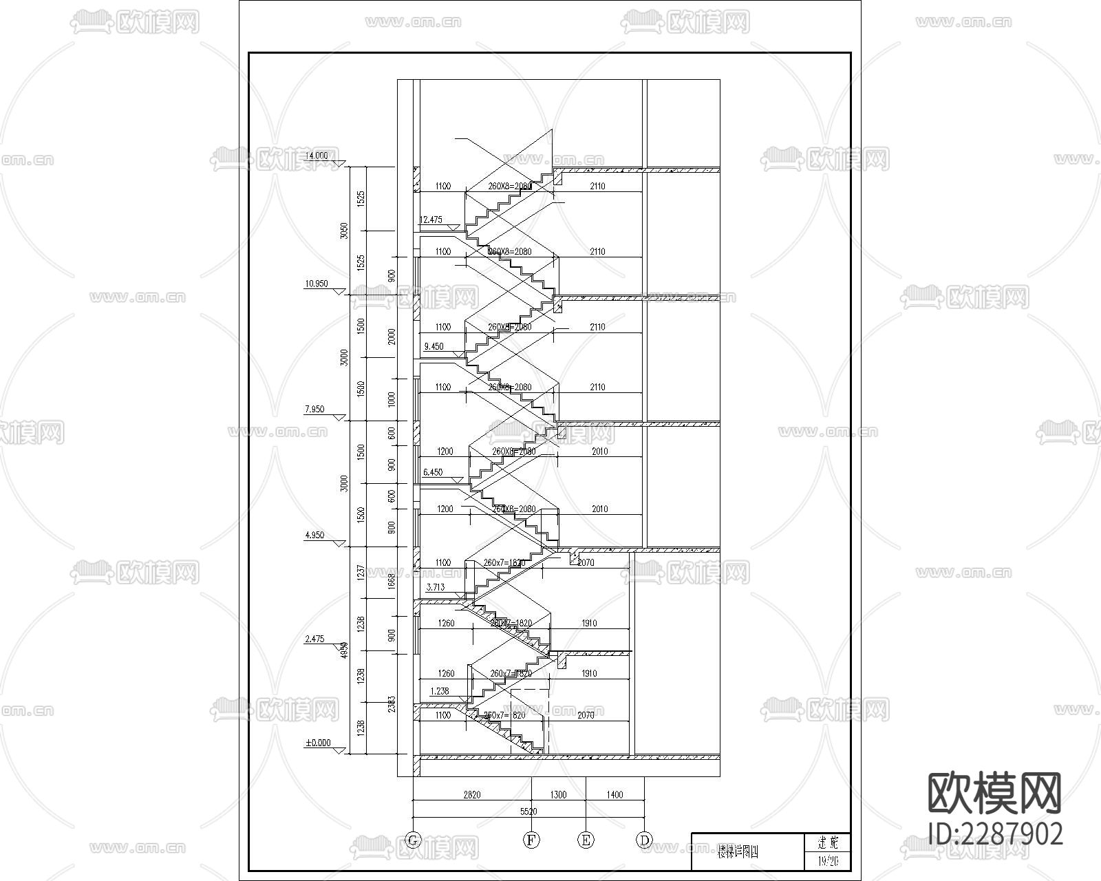 出租房建筑图纸CAD施工图下载（渲染图4）