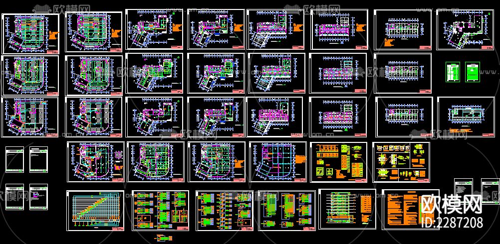 酒店电气cad布置图下载（渲染图1）