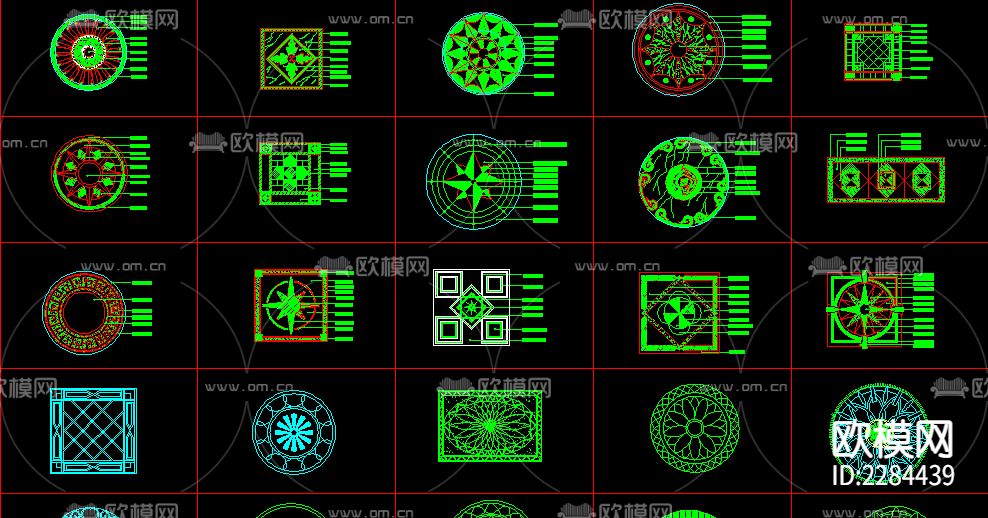地面拼花图案大全下载（渲染图2）