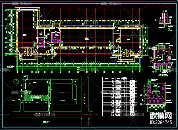 社报局办公楼建筑CAD施工图下载（渲染图6）