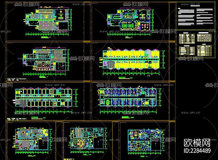 星级宾馆装修图cad施工图下载（渲染图1）