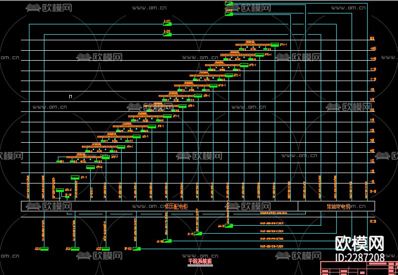 酒店电气cad布置图下载（渲染图8）