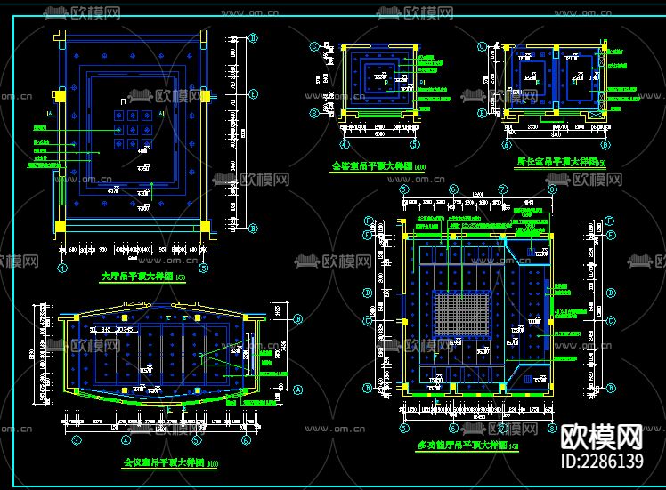 办公楼cad施工图下载（渲染图3）