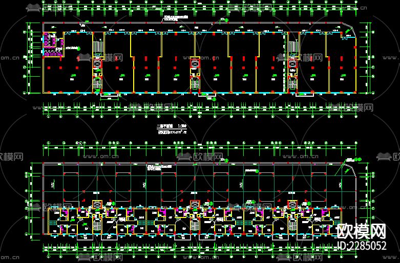 商住楼cad施工图下载（渲染图5）