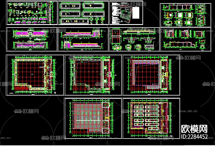 菜市场建筑CAD施工图下载（渲染图1）