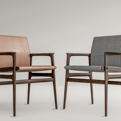  Poliform 单人椅子 餐椅su模型 