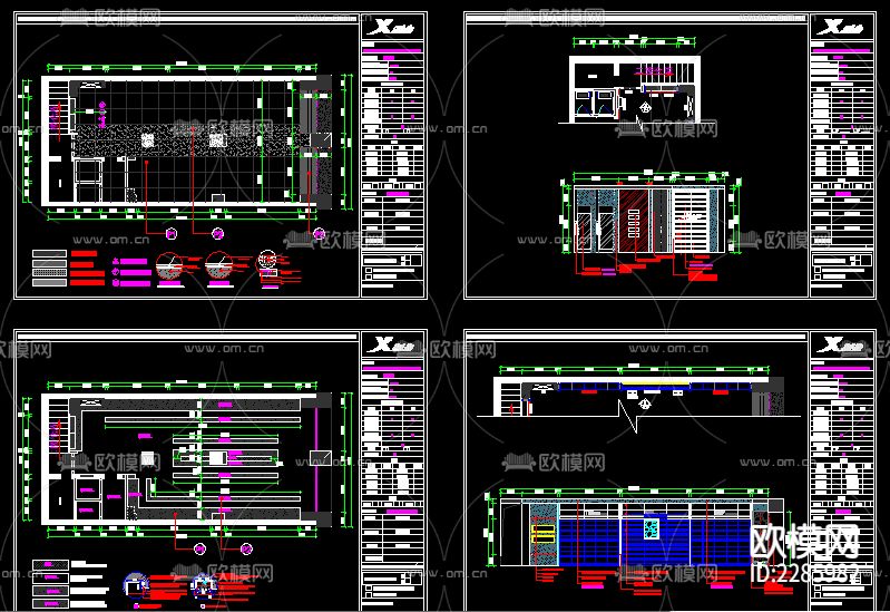 服装店cad平面图下载（渲染图3）