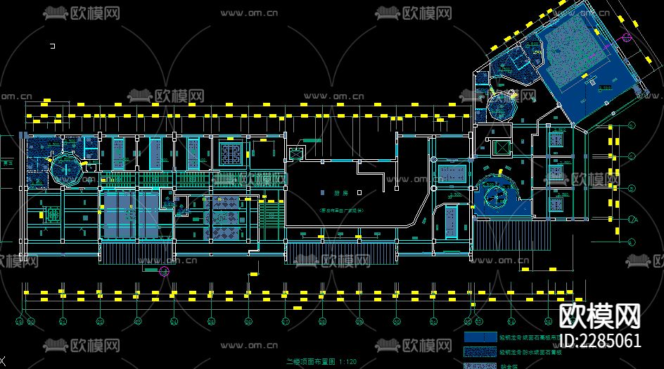 中式餐厅CAD施工图下载（渲染图4）