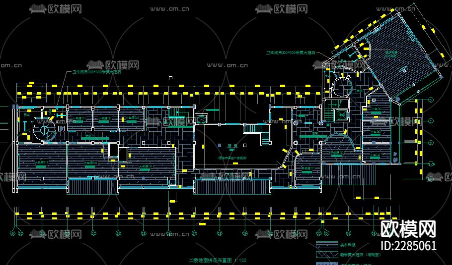 中式餐厅CAD施工图下载（渲染图2）