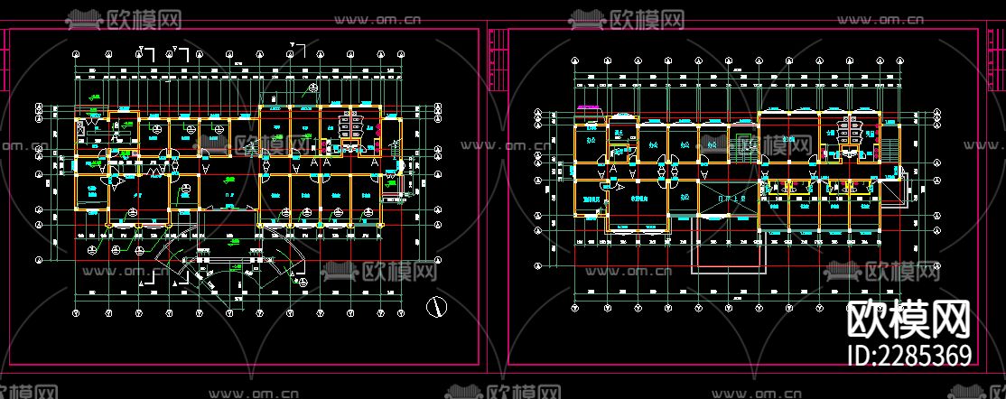 收费站建筑外观平面规划cad施工图下载（渲染图3）