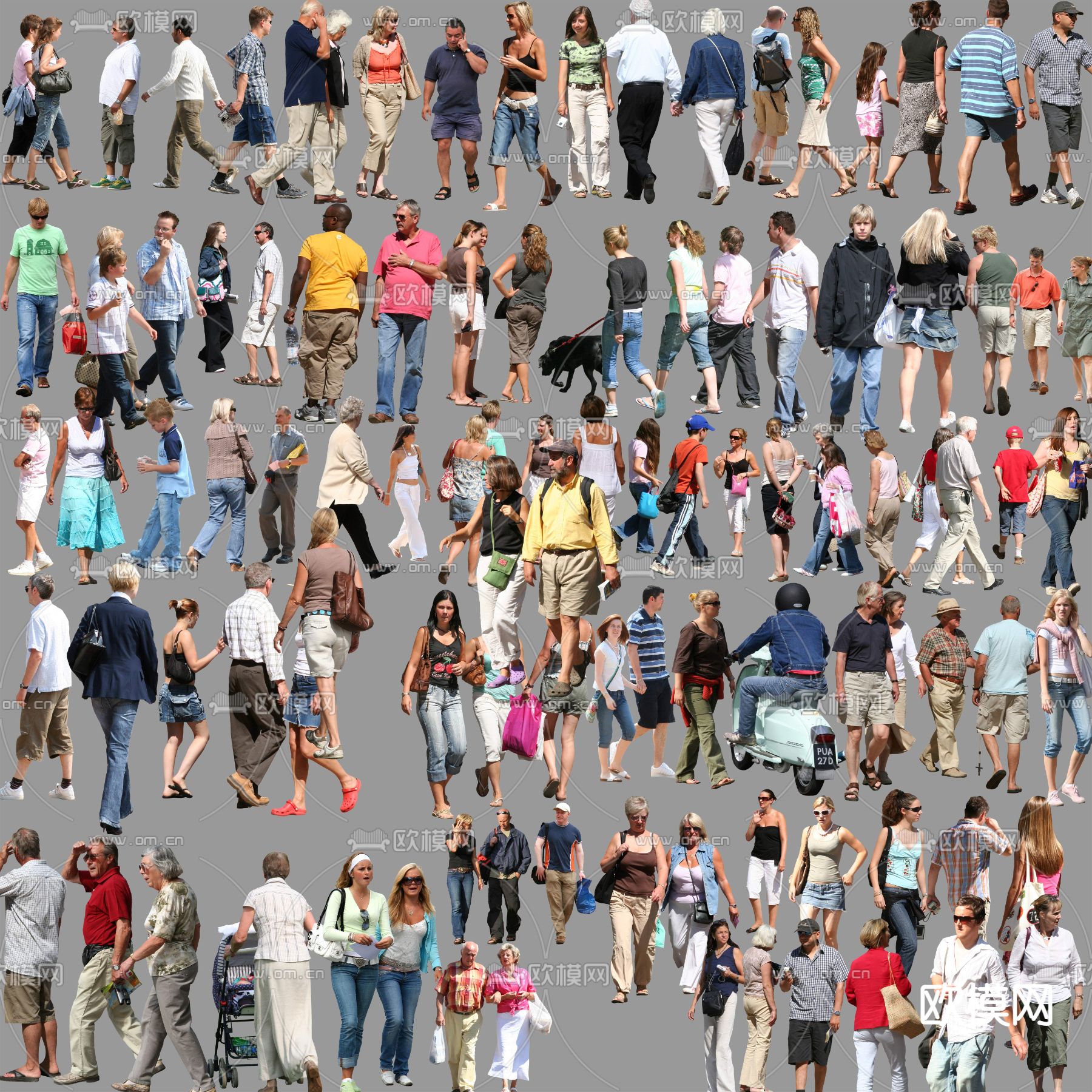 现代都市人物psd下载