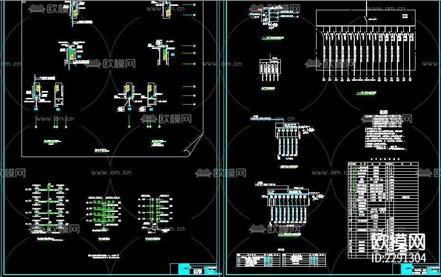 农贸市场建筑电气CAD施工图下载（渲染图5）
