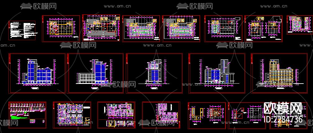 酒店cad施工图下载（渲染图1）