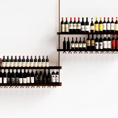  现代酒具酒瓶su模型 