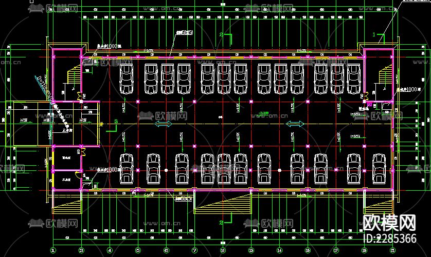 食堂平面规划cad施工图下载（渲染图4）