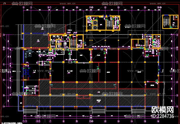 酒店cad施工图下载（渲染图5）