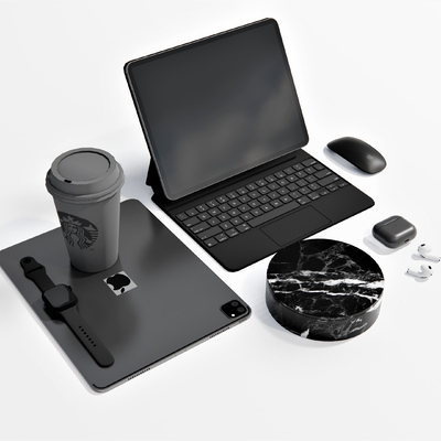  现代平板电脑su模型 