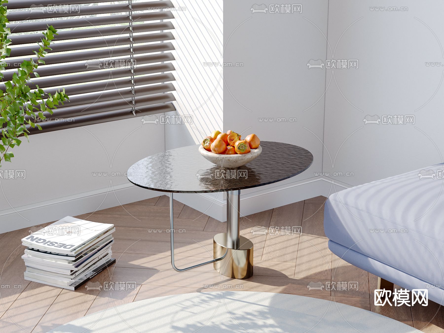 现代边几 角几 圆几3d模型下载