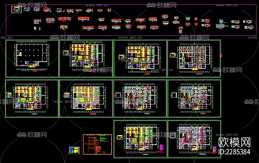 休闲中心全套cad施工图下载（渲染图4）