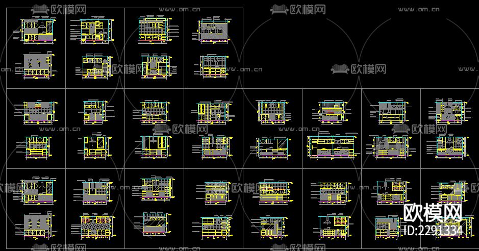 厨房CAD施工图下载（渲染图1）