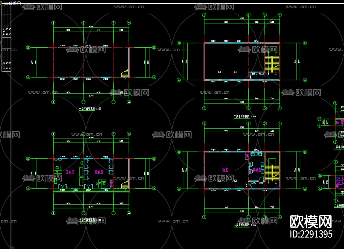 中小学生研学实践教育基地项目室内装修CAD施工图下载（渲染图3）