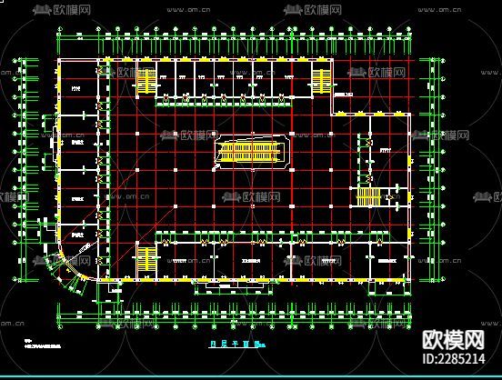 商场CAD施工图-免费3dmax模型库-欧模网