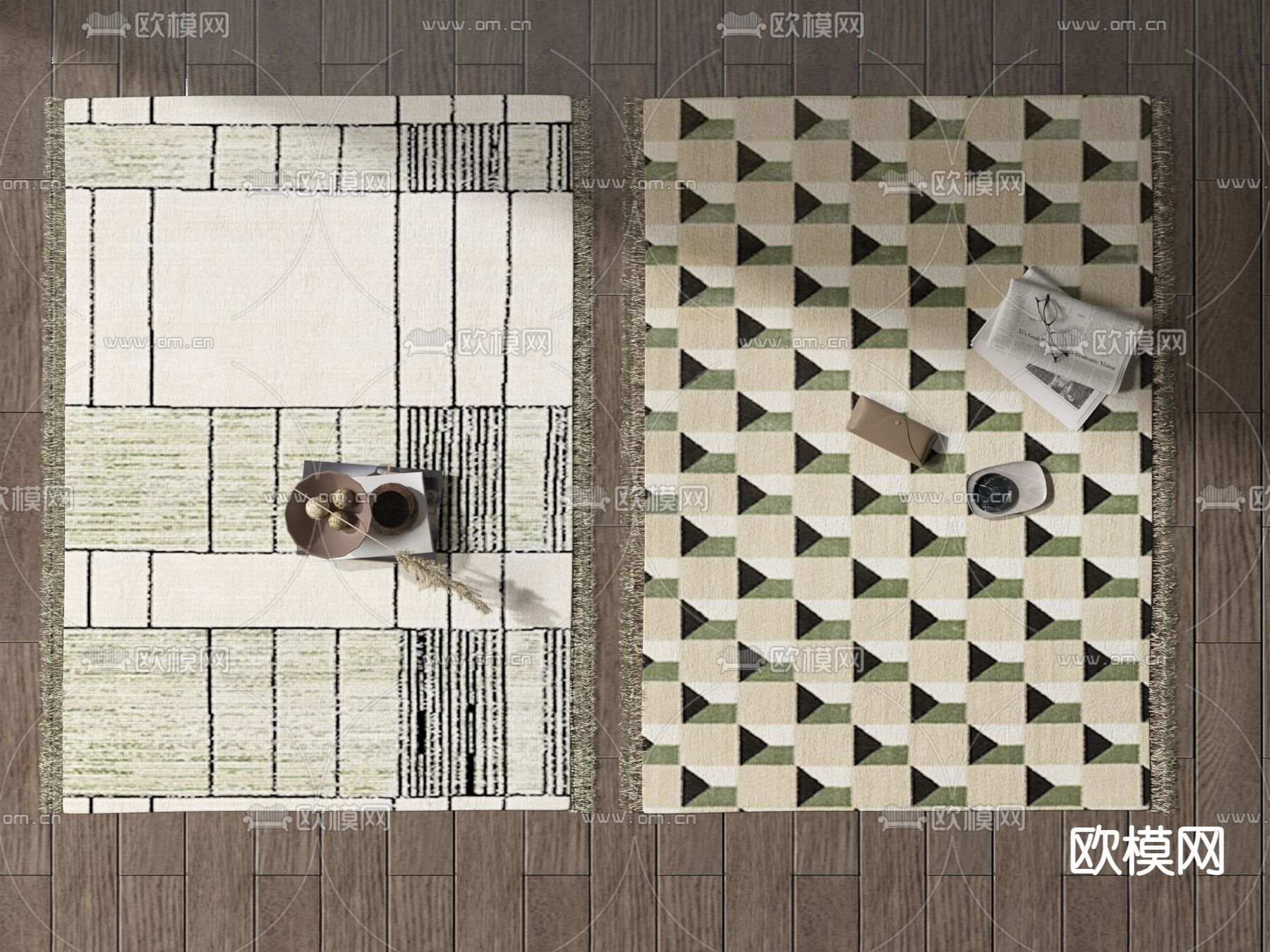 现代地毯3d模型下载_ID12124192_3dmax免费模型-欧模网