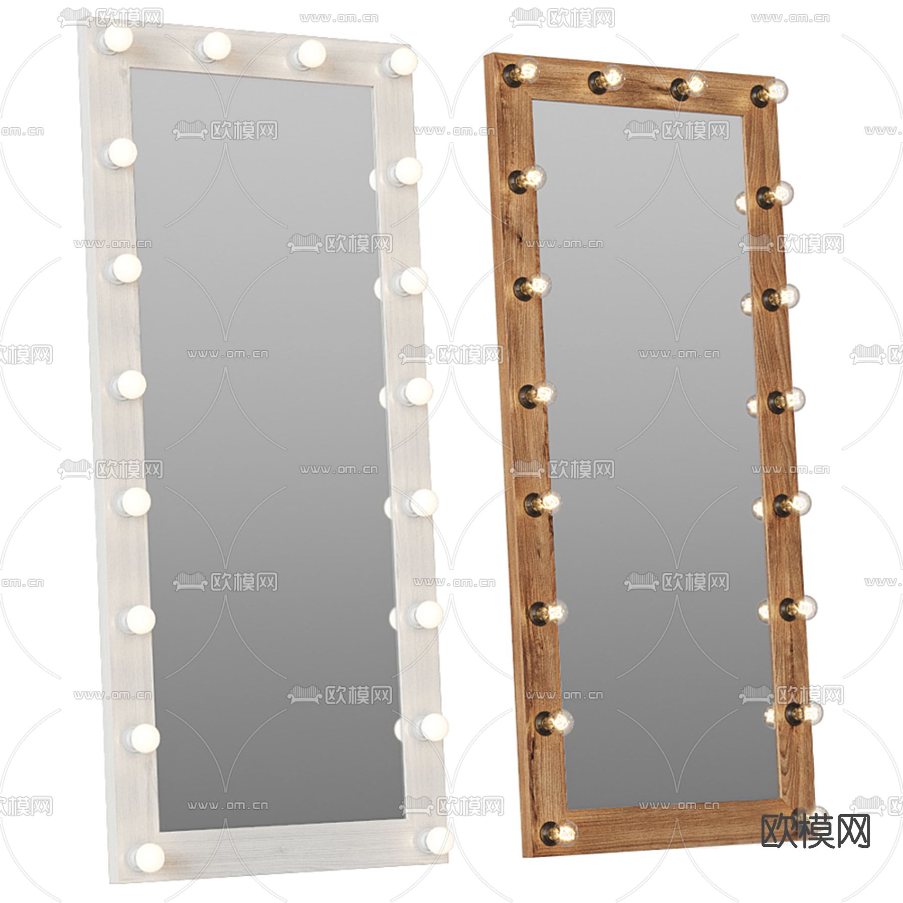 穿衣镜 化妆镜 镜子3d模型下载