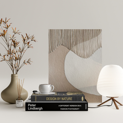 现代书籍花瓶饰品摆件su模型