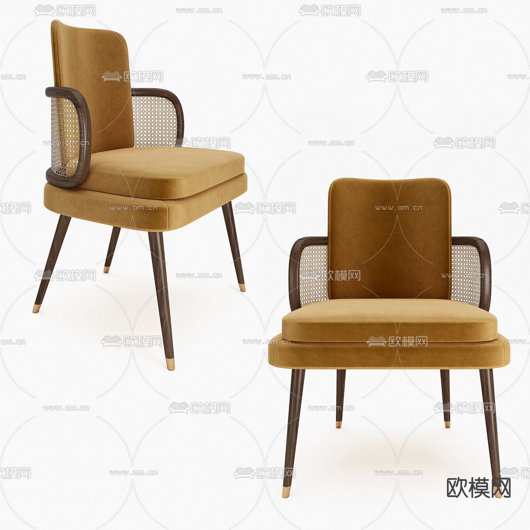 Pertica 现代单椅子 餐椅3d模型下载