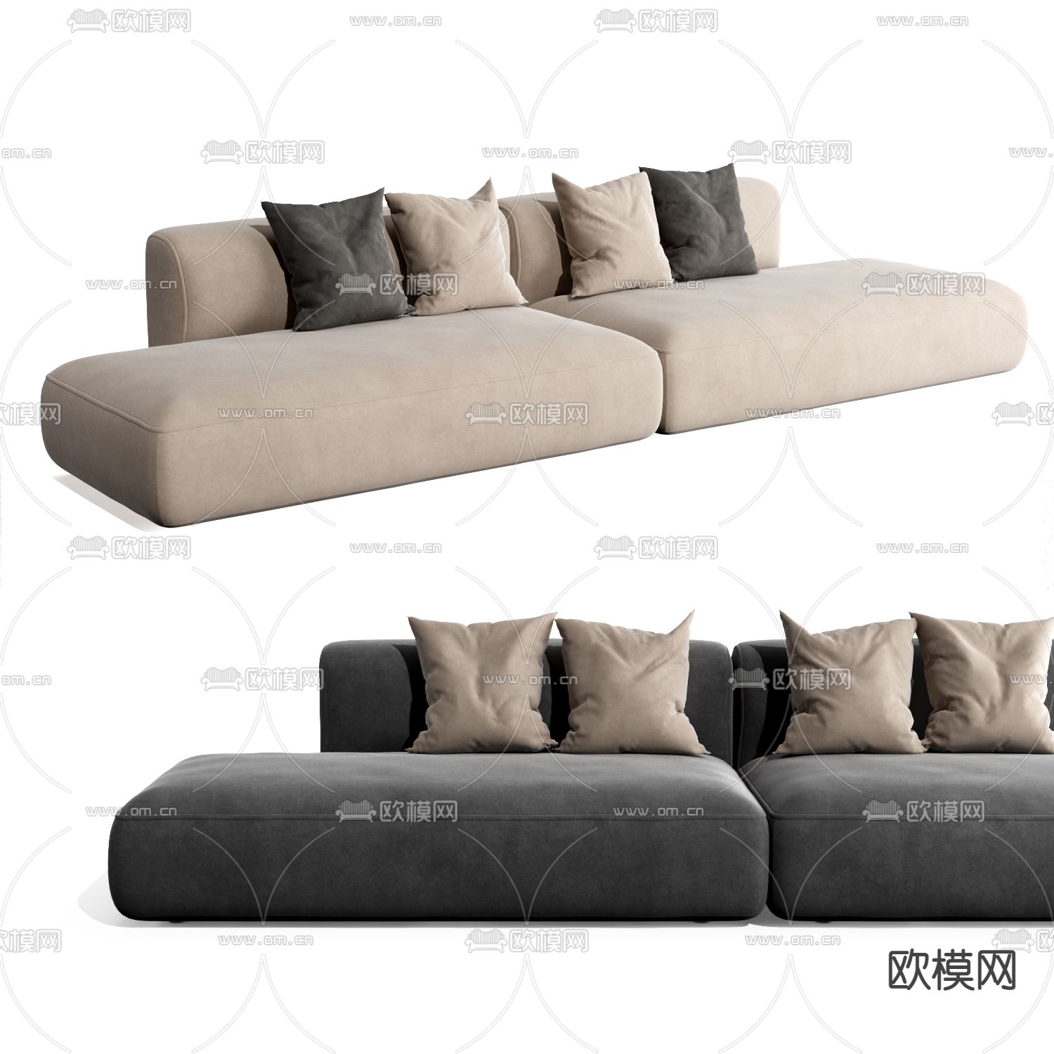 FLEXFORM 双人沙发3d模型
