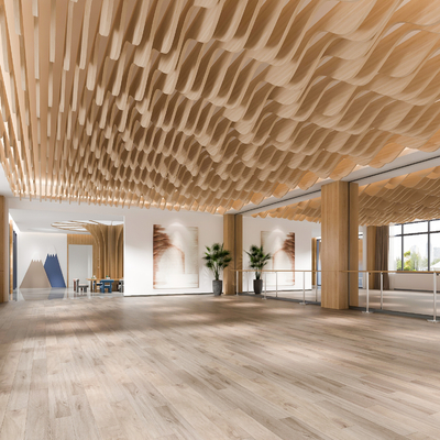  现代舞蹈室su模型 