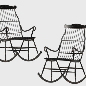 侘寂风户外椅 摇摇椅3d模型