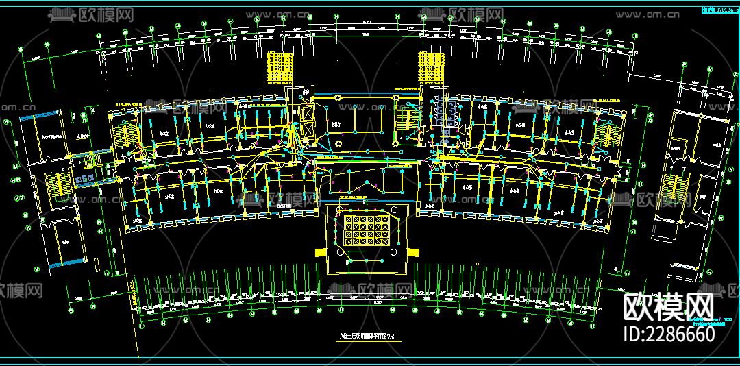 北方办公楼低压主结线系统设计cad施工图下载（渲染图5）