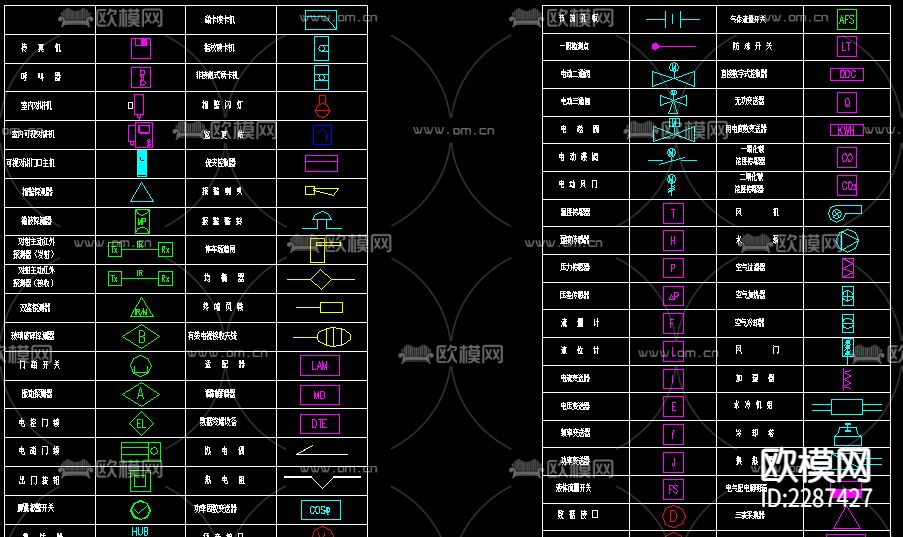 安防系统通用图形CAD施工图下载（渲染图5）