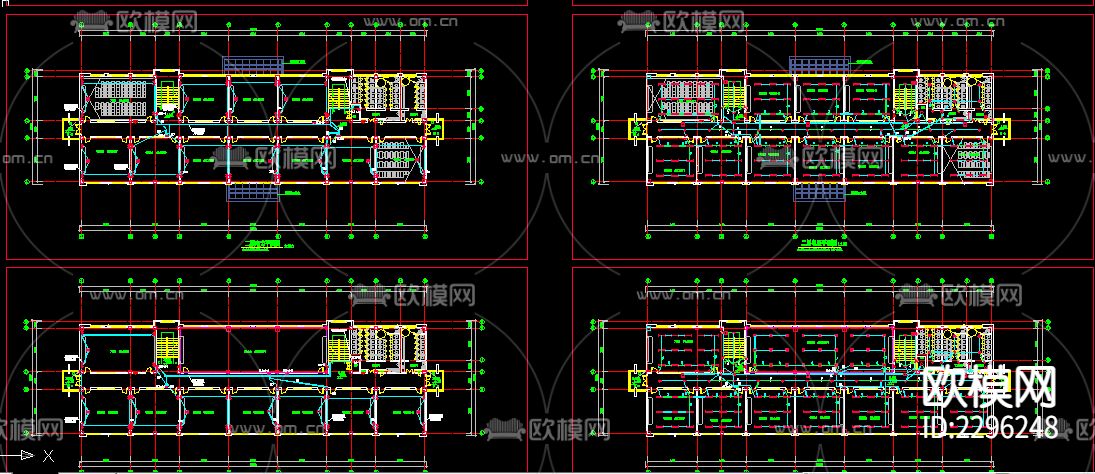 教学楼电气设计CAD施工图下载（渲染图2）