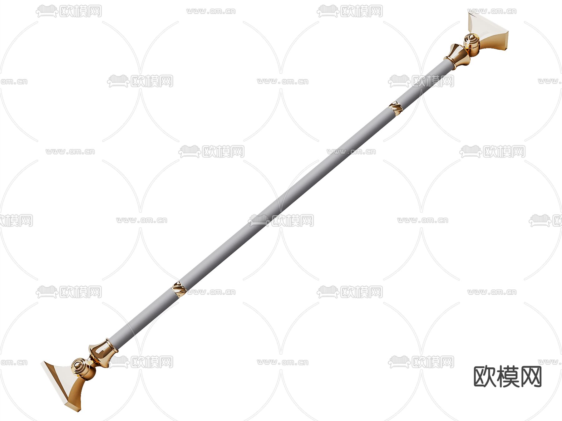 宝梵丽螺旋单杆副免费3d模型下载（渲染图1）