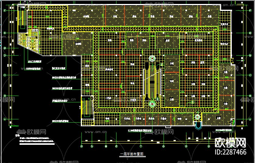 超市装饰电气消防设计CAD施工图下载（渲染图3）