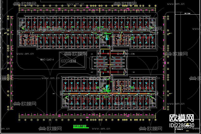 工厂宿舍成套电气设计cad施工图下载（渲染图5）