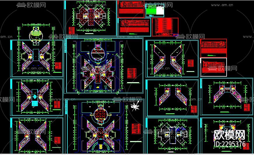 大型办公楼电气CAD施工图下载