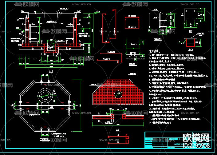 电缆井CAD节点大样下载