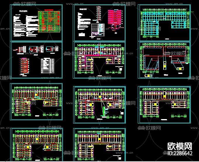 学生宿舍强弱电设计cad施工图下载（渲染图1）
