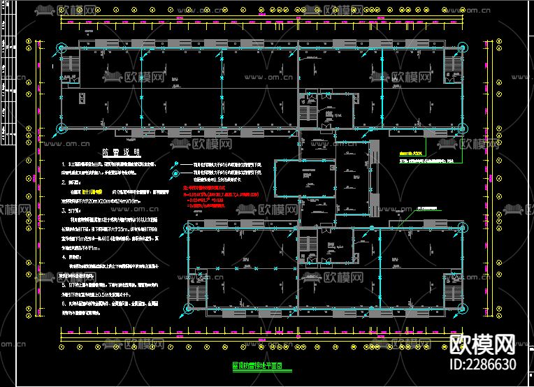 工厂宿舍成套电气设计cad施工图下载（渲染图8）