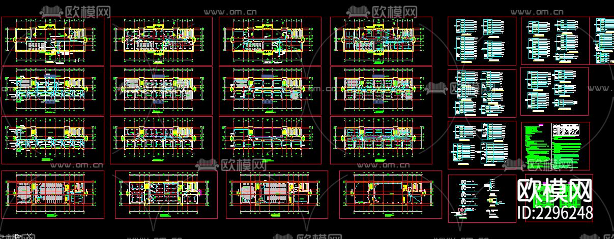 教学楼电气设计CAD施工图下载（渲染图1）