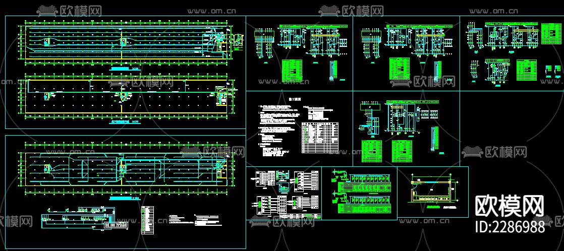 车库电气全套CAD施工图下载（渲染图1）