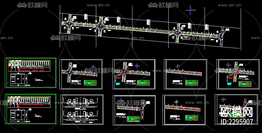 道路照明CAD施工图下载（渲染图1）
